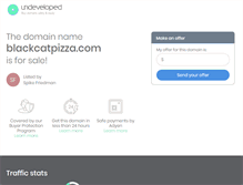 Tablet Screenshot of blackcatpizza.com